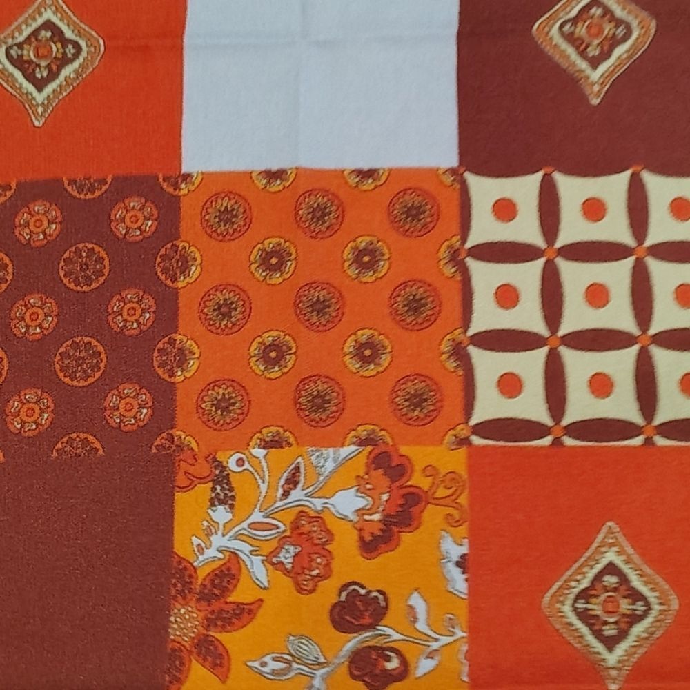 Vintage Colorful Patchwork  Square Scarf - Picture 6 of 16
